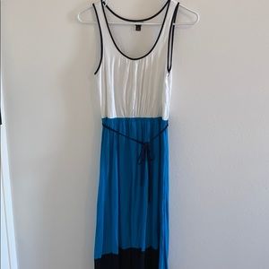 Ann Taylor- Hi/low three tone dress